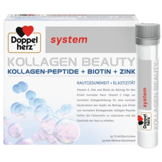Abbildung der Produktverpackung Doppelherz system KOLLAGEN BEAUTY Frontansicht